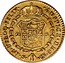 Spain 2 S Ferdinand VII 1809 S CN KM# 455 IN UTROQ FELIX AUSPICE DEO S CN 2 S coin reverse