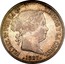 Spain 2 Escudos Isabel II 1867 KM# 629 ISABEL 2A. POR LA G DE DIOS Y LA CONST 1867 coin obverse