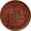 Spain 2 Euro Cent Cathedral 2000 (M) KM# 1041 ESPAÑA 2002 M coin obverse
