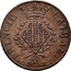 Spain II Quar 1813 KM# 120 Province Catalonia French Occupation PRINCIP CATHAL II QUAR coin reverse