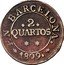 Spain 2 Quartos Barcelona 1809 KM# 66 2 QUARTOS EN BARCELONA 1809 coin obverse