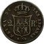Spain 2 Reales 1853 KM# 599.3 Kingdom Decimal Coinage REINA DE LAS ESPAÑAS 2 RS coin reverse