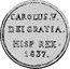 Spain 2 Reales Charles V 1837 KM# PT8 CAROLUS V DEI GRATIA HISP REX 1837 coin obverse