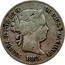 Spain 20 Centimos de Escudo. Sevilla 1865 KM# 625.2 ISABEL 2A POR LA G. DE DIOS Y LA CONST. 1865 coin obverse