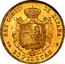 Spain 20 Pesetas Alfonso XIII 1892 (92) PG-M KM# 701 20 PESETAS P G M REY CONSTL. DE ESPAÑA coin reverse