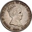 Spain 20 Rs 1842 S RD KM# 579.2 Milled Real Coinage ISABEL 2A POR LA GRACIA DE DIOS Y LA CONSTITUCION 1842 coin obverse