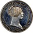 Spain 20 Reales Isabel II 1850 KM# 593.2 ISABEL 2A. POR LA GRACIA DE DIOS Y LA CONSTITUCION 1850 coin obverse