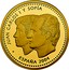 Spain 200 Euro Wedding of Prince Felipe and Letizia 2004 (M) Proof KM# 1098 JUAN CARLOS I Y SOFÍA ESPAÑA 2004 coin obverse