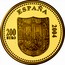 Spain 200 Euro 5th Centenary of Isabella I of Castile 2004 Proof KM# 1062 ESPAÑA 2004 200 EURO coin reverse