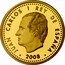 Spain 200 Euro Europa Program - Alphonse X the Wise 2008 Proof KM# 1202 2008 JUAN CARLOS I REY DE ESPAÑA coin obverse