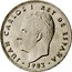 Spain 25 Pesetas Juan Carlos I 1983 KM# 824 JUAN CARLOS I REY DE ESPANA 1983 coin obverse