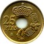 Spain 25 Pesetas Juan Carlos I 2000 KM# 1013 25 PTAS M coin reverse