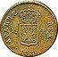 Spain 3 Maravedis KM# 131 Province Navarre Standart Coinage NAVARRÆ REX P P 1833 coin reverse