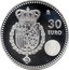 Spain 30 Euro Accession of King Felipe VI 2014 (M) KM# 1331 M 30 EURO coin reverse