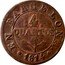 Spain 4 Quartos (Obverse Legend Widely Spaced) KM# 77a EN BARCELONA 4 QUARTOS 1814 coin obverse