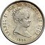 Spain 4 Reales KM# 510.2 Milled Real Coinage ISABEL 2A POR LA GRACIA DE DIOS 1836 coin obverse