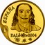 Spain 400 Euro Salvador Dali - Girl at a Window 2004 Proof KM# 1058 ESPAÑA 2004 DALÍ coin obverse
