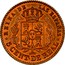 Spain 5 Centimos Isabel II 1854 KM# 602 5 CENT DE REAL REINA DE LAS ESPAÑAS coin reverse