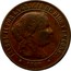 Spain 5 Centimos Isabel II 1868 OM KM# 635.5 ISABEL II POR LA GRACIA DE DIOS Y LA CONST. 1868 coin obverse
