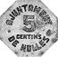 Spain 5 Centims Nulles (1937) KM# 1 AJUNTAMENT 5 CENTIMS DE NULLES coin obverse