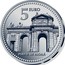 Spain 5 Euro Madrid - Alcala gate 2010 Proof KM# 1162 5 EURO PUERTA DE ALCALÁ coin reverse