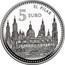 Spain 5 Euro Zaragoza - El Pilar 2011 Proof KM# 1235 EL PILAR 5 EURO coin reverse