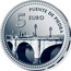Spain 5 Euro Logrono - Stone Bridge 2011 Proof KM# 1232 PUENTE DE PIEDRA 5 EURO coin reverse