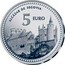 Spain 5 Euro Segovia - Alcazar 2012 Proof KM# 1271 ALCÁZAR DE SEGOVIA 5 EURO coin reverse