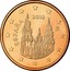 Spain 5 Euro Cent Cathedral 2010 M Proof KM# 1146 ESPAÑA 2010 M coin obverse