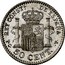 Spain 50 Cent Alfonso XIII 5th portrait 1910 (10) PC-V KM# 730 REY CONST L DE ESPAÑA P C 50 CENT V coin reverse