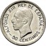 Spain 50 Centimos Alfonso XIII 6th portrait 1926 PC-S KM# 741 ALFONSO XIII REY DE ESPANA 50 CENTIMOS coin obverse
