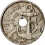 Spain 50 Centimos Arrows up 1949 (56) KM# 777 19 ESPAÑA 56 1949 coin obverse