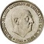Spain 50 Centimos Francisco Franco 1966 (72) Proof KM# 795 FRANCISCO FRANCO CAUDILLO DE ESPANA POR LA G.DE DIOS 19 1966 67 coin obverse