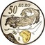 Spain 50 Euro Salvador Dali 2004 Proof KM# 1057 DALÍ 50 EURO M coin reverse
