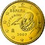 Spain 50 Euro Cent Cervantes 2007 (M) Proof KM# 1072 ESPAÑA CERVANTES M 2007 coin obverse