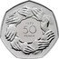 UK 50 Pence 40th anniversary of the 50 Pence 2009  Proof 1973 50 PENCE coin reverse
