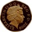 UK 50 Pence European Community. Piedfort 2009  Proof ELIZABETH II D G REG F D 2009 IRB coin obverse