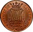 Spain 6 Cuar Catalonia 1839 KM# 128 PRINCIP DE CATALUÑA 6 CUAR coin reverse
