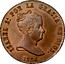Spain 8 Maravedis Isabel II 1835 KM# 512.1 ISABEL 2A POR LA GRACIA DE DIOS 1836 coin obverse