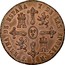 Spain 8 Maravedis Isabel II 1835 KM# 512.1 REYNA DE ESPAÑA Y DE LAS INDIAS J 8M coin reverse