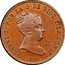 Spain 8 Maravedis Isabel II 1852 KM# 531.1 ISABEL 2 POR LA G DE DIOS Y LA CONST 8 M 1852 coin obverse
