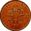 Spain 8 Maravedis Isabel II 1852 KM# 531.1 REYNA DE LAS ESPAÑAS BA coin reverse