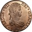 Spain 8 Reales Ferdinand VII 1818 GJ KM# 466.3 FERDIN VII DEI GRATIA 1818 coin obverse