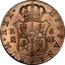 Spain 8 Reales Ferdinand VII 1818 GJ KM# 466.3 HISPANIARUM REX 8 R M G J coin reverse