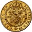 Spain 80 Rs Isabel II 1844 B PS KM# A579 REYNA DE LAS ESPAÑAS B PS 80 RS coin reverse