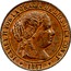 Spain Centimo Isabel II 1867 OM KM# 633.2 ISABEL II POR LA GRACIA DE DIOS ET LA CONST. 1867 coin obverse