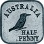 Australia Half Penny George V Kookaburra Pattern - Type 1 1920  Pattern KM# Pn13a AUSTRALIA HALF PENNY coin reverse