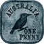 Australia One Penny George V Kookaburra Pattern - Type 4a 1919  Pattern KM# Pn9a AUSTRALIA ONE PENNY coin reverse