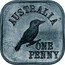 Australia One Penny George V Kookaburra Pattern - Type 5a 1919  Pattern KM# Pn10a AUSTRALIA ONE PENNY coin reverse