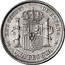 Spain Peseta Alfonso XII 1876 (76) DE-M KM# 672 DE M PLUS ULTRA REY CONSTL DE ESPAÑA UNA PESETA coin reverse